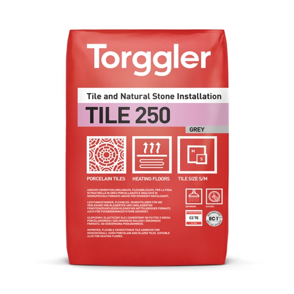 Tile 250 Bílá, Pytel, 25 kg